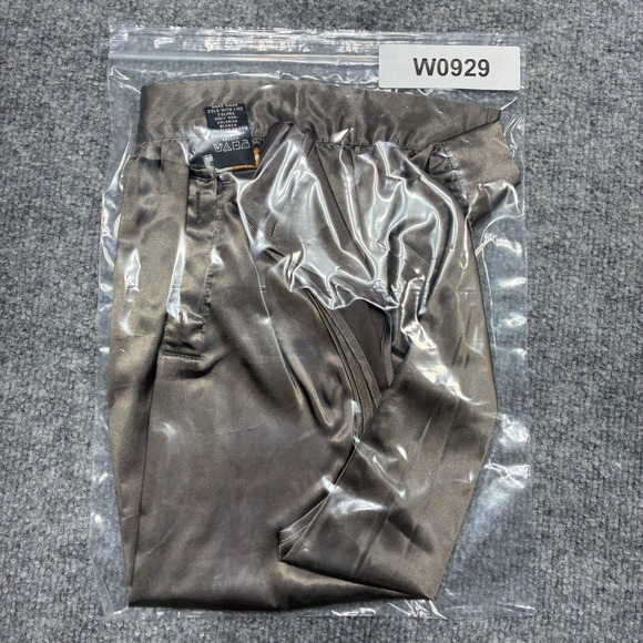 BCBG Max Azria Womens M Pleated Satin Sleeveless Blouse Metalic Brnze/Brownish - Picture 8 of 8